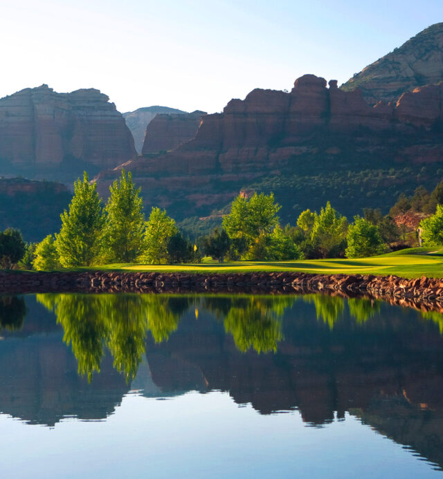 Water at Seven Canyons Golf Course in Sedona