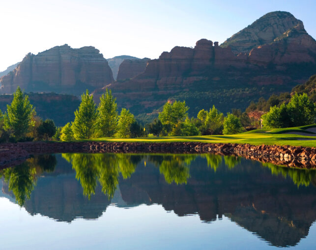 Water at Seven Canyons Golf Course in Sedona