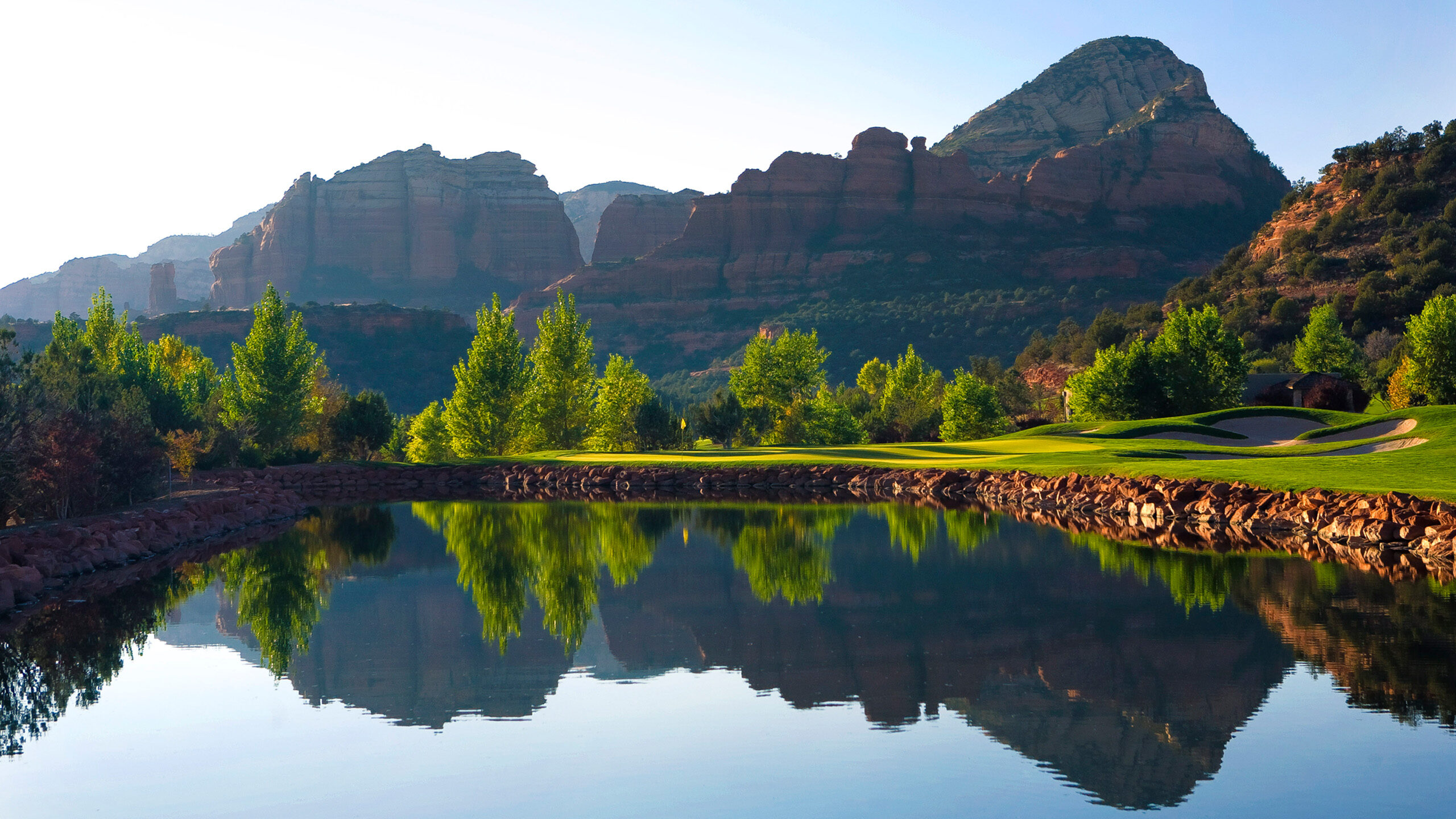 Water at Seven Canyons Golf Course in Sedona