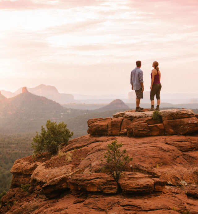 Couple on Overlook in Sedona