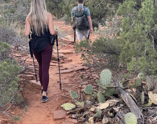 hikers on trail