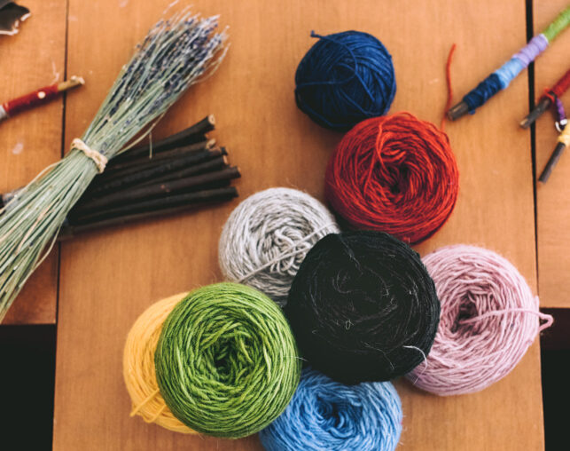 spools of yarn