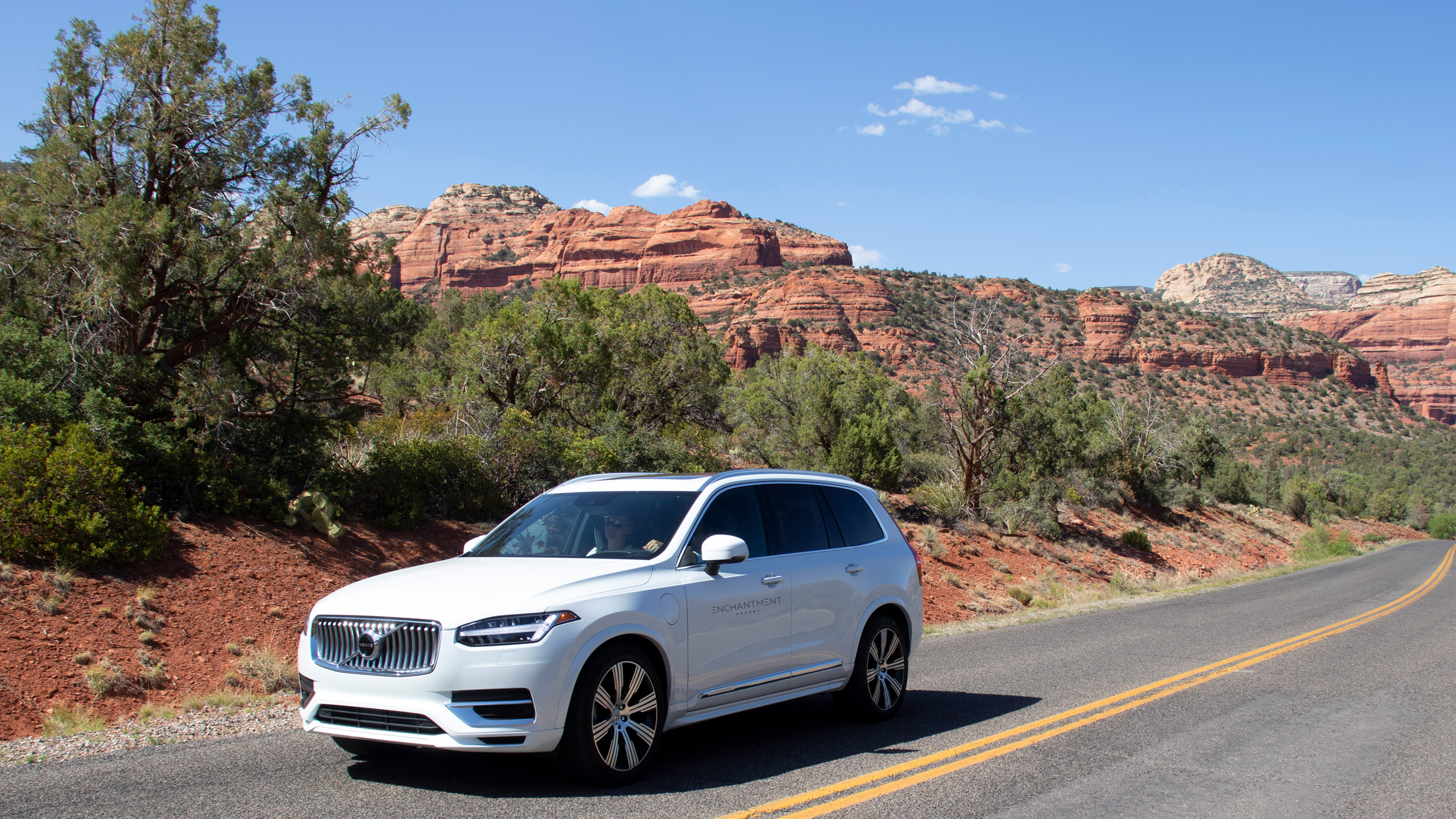 White Volvo SUV