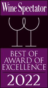 2022 Best of Award of Excellence Wine Spectator Logo