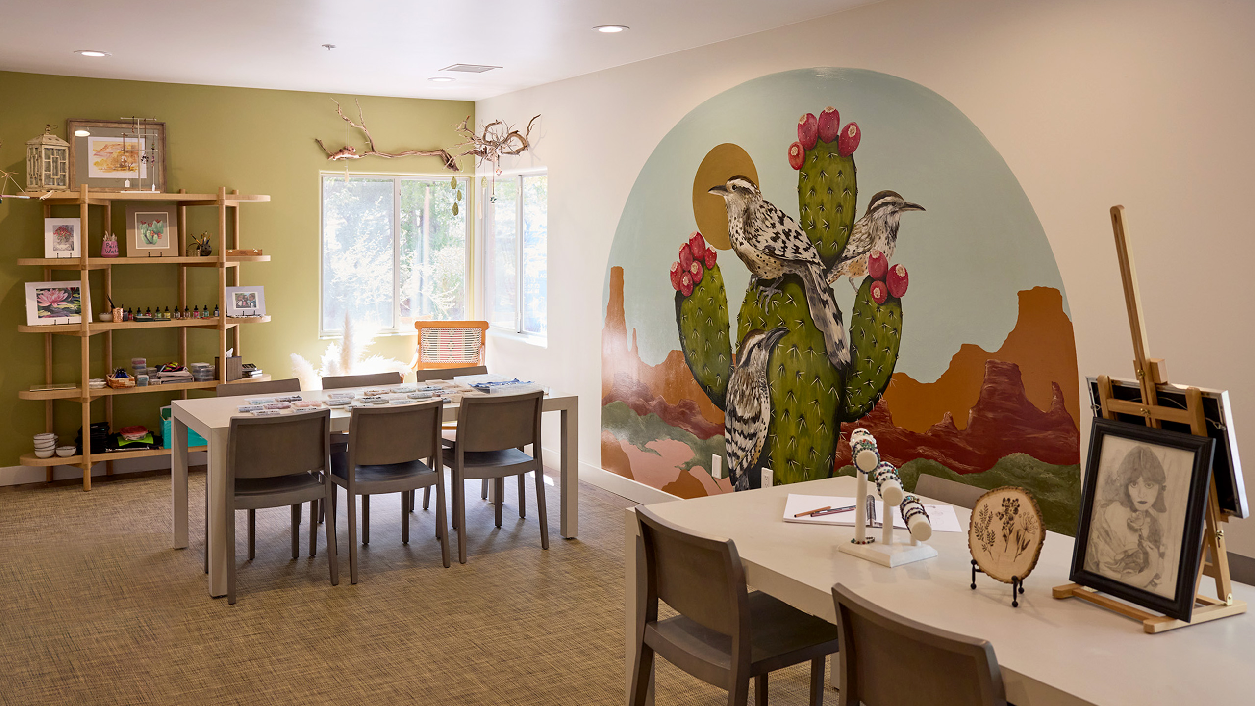 artist cottage interior