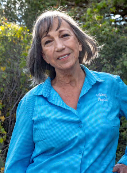 Elizabeth Dean a female hiking guide at the Trail House