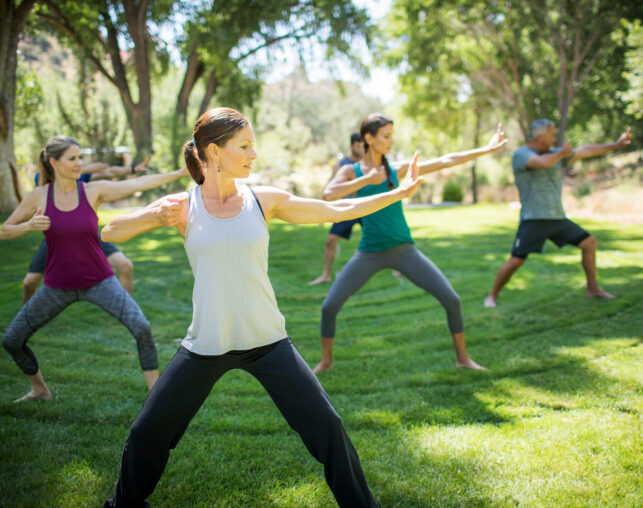 outdoor qi gong class