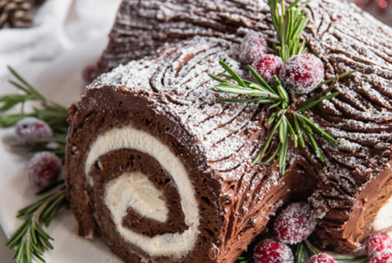 yule log cake
