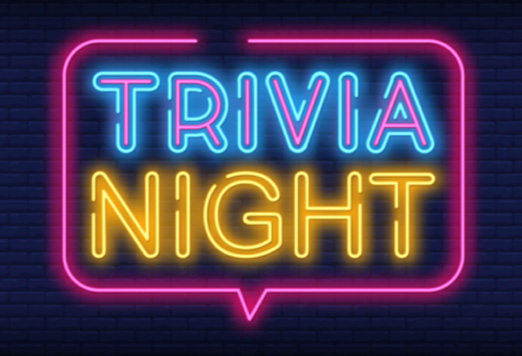 trivia night neon sign