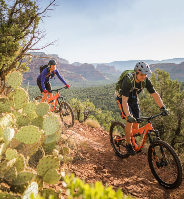 mountain bikers in sedona