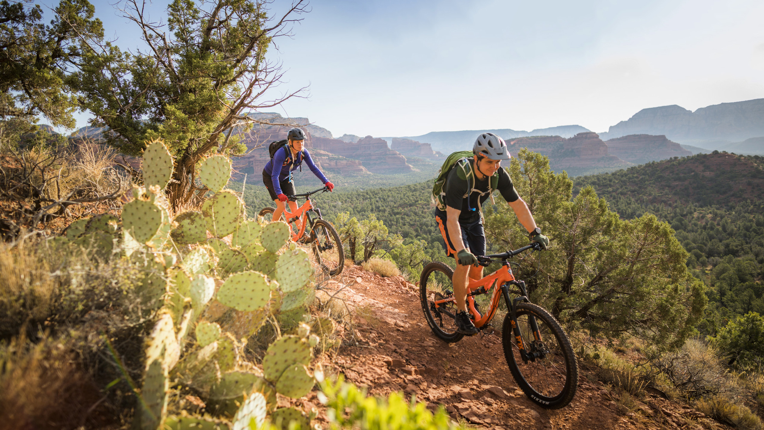 mountain bikers in sedona