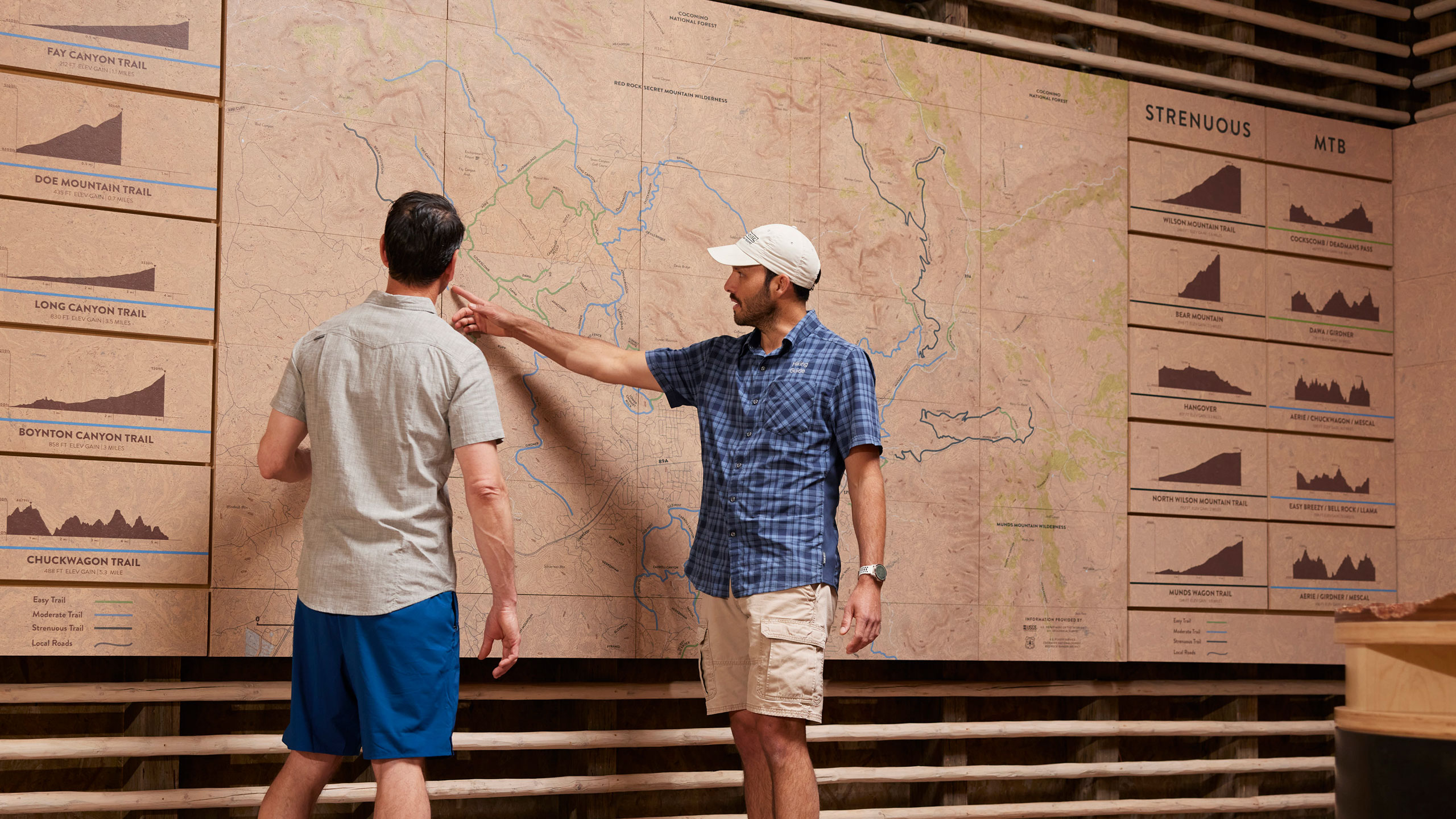 Trail House Expert Guides showing trails to guests