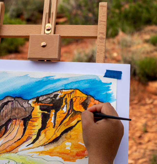 Mixed Media Class at Artist Cottage