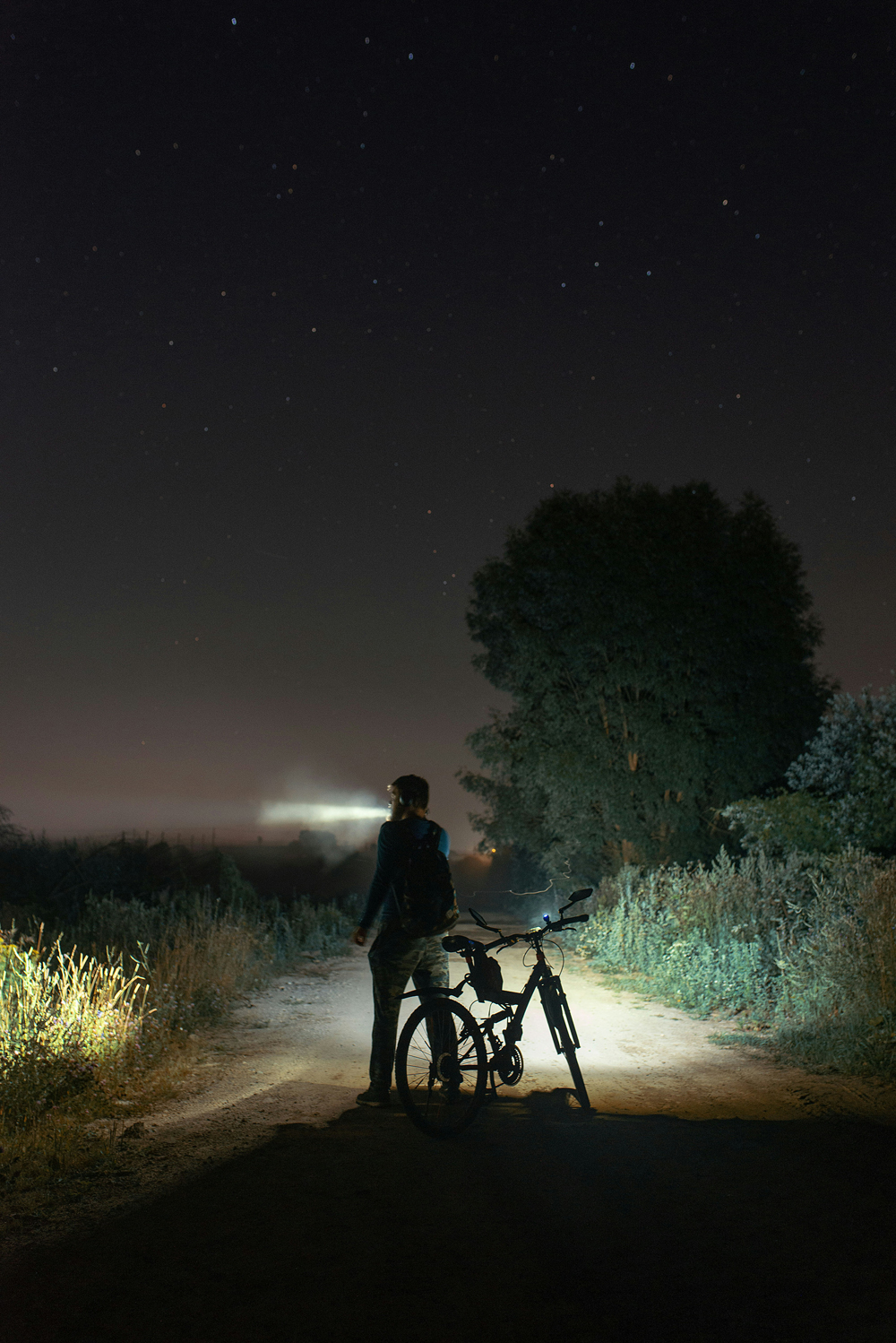 mountain biking night ride