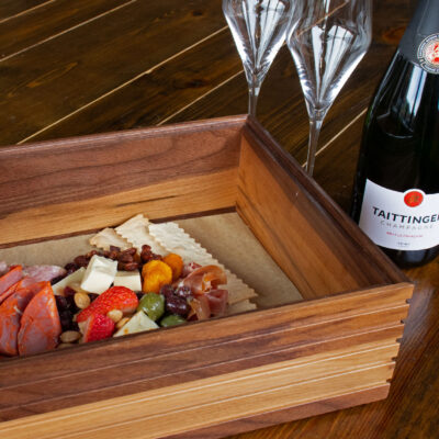 champagne and charcuterie