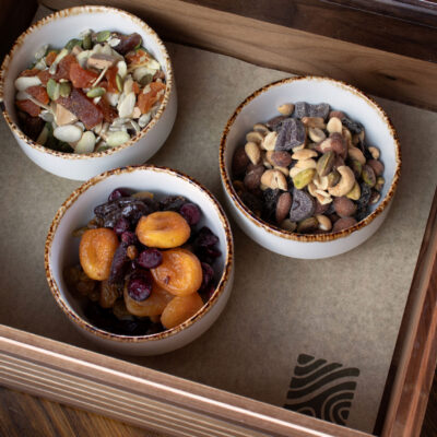 trail mix in bowls